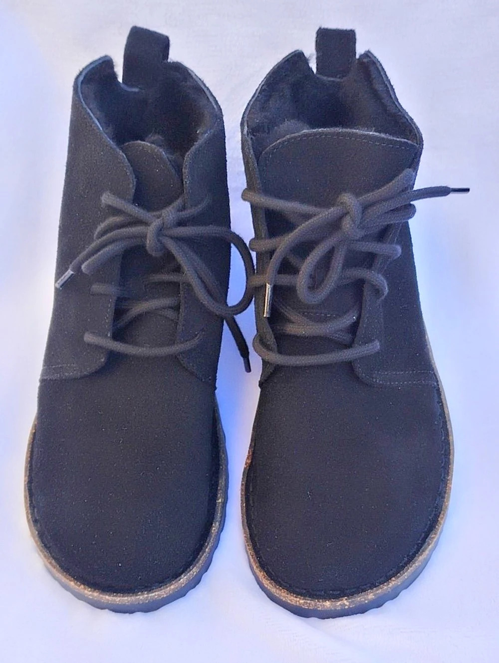 Birkenstock Highwood Lace Mid Suede Black Lace Up Boots EU 39